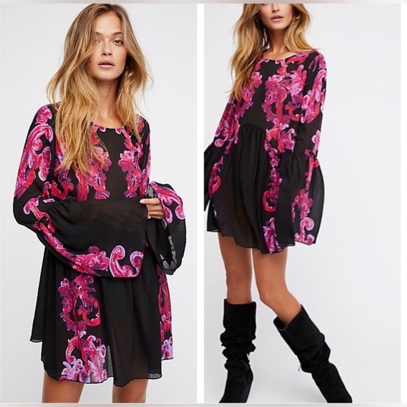 People Symphony Slip Dress Size Medium - Picture 3 of 13